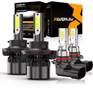 For Jeep Liberty 2008-2012 LED Headlight Hi/Lo + Fog Light Bulbs Combo kit - Picture 1 of 19