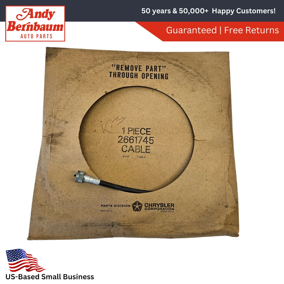 Dodge Truck D100 1966-1975 camioneta velocímetro cable eje y carcasa 2661745 nuevo en stock Foto 1 de 4