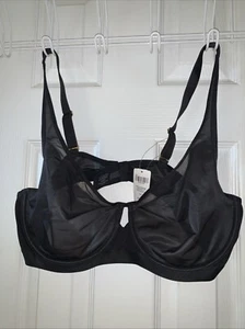SOMA Intimates Black Lace 42C Lightest Lift Perfect Coverage Bra Underwire - Picture 1 of 3