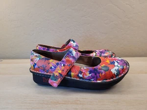 Alegria Leather Paloma Adjustable Colorful Floral PAL-135 Womens US 10.5 EU 41 - Picture 1 of 11