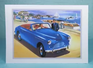 AUSTIN A40 Sports - GREETING CARD - Classic Car Memorabilia - Blank inside - Picture 1 of 3