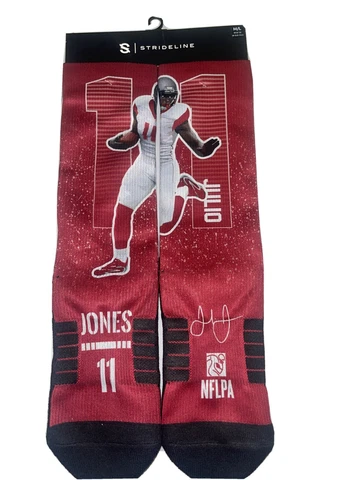NFL ATLANTA FALCONS JULIO JONES STRIDELINE SOCKS M/L (Shoe size Men 8-12) NEW Cover