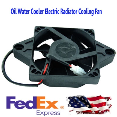 Electric Radiator Cooling Fan Oil Cooler Fit For 200 250cc ATV Quad Motorcycle Foto 1 de 4