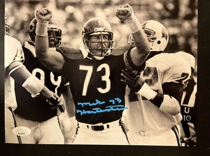 Mike Hartenstine Chicago Bears 1985 SB XX Champs Signed Auto 8x10 Photo~ JSA COA - Picture 1 of 5