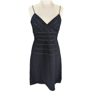 Jones New York NWT Dress Womens 8 Black Lined Spaghetti Straps Cocktail Party - Picture 1 of 13