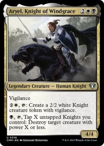 ARYEL, KNIGHT OF WINDGRACE mtg NM-M Commander Masters Unc - Picture 1 of 1