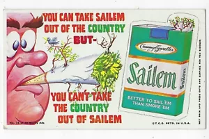 1969 Topps Wacky Ads #31 SAILEM SIGARETTE CRUMMY LONG PERF VG+ - Foto 1 di 2