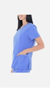 NEW 3 Pack BT Supply Co Women's V-Neck Scrub Top Size Medium - Picture 1 of 2