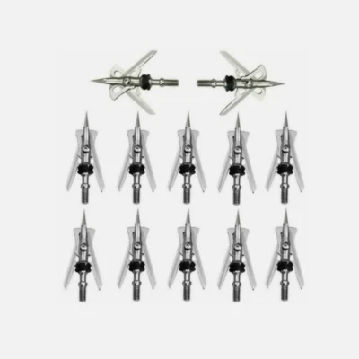 25X Raging Hypodérmico 2 Hojas 100 Grano Corte Extensible Tiro con Arco Caza Cabeza Ancha Foto 1 de 4