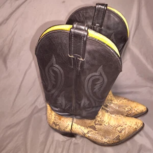 Nocona Vintage Schlangenleder Western Cowboystiefel Herren 8,5 D Hergestellt in den USA Schwarz Schäfte - Bild 1 von 19