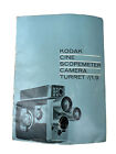 Kodak Cine Scopemeter Camera Turret F/1.9 Vintage Manual