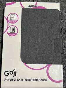 Goji To 10-11 Inchs. Universal Folio Case, High Quality. Dark Grey - Picture 1 of 3