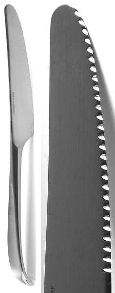 Cuchillo dentado Georg Jensen Bernadotte acero inoxidable plata 8,75" *NUEVO* Foto 1 de 1
