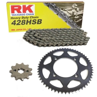 Kit Chaîne Hyosung Rt 125 D Karion Trail Ville 08-17 Chaîne RK 428 H 130 13/48 - Photo 1/4