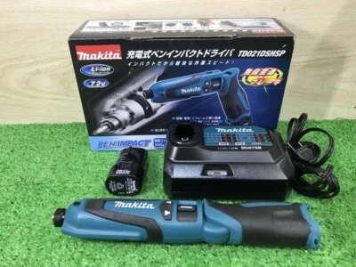 Makita TD021DSHSP rechargeable pen impact driver with battery and charger Japan - Image 1 of 4