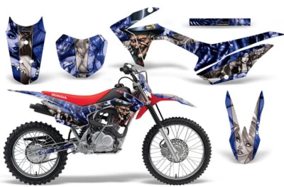 Kit de gráficos de calcomanías MX con #placa Honda CRF125F 14-18 Mad Hatter EE. UU. Foto 1 de 2