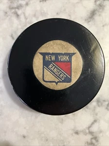 Vintage New York Rangers Hockey Puck- 1968-1969 - Rubber Front & Back - Picture 1 of 7