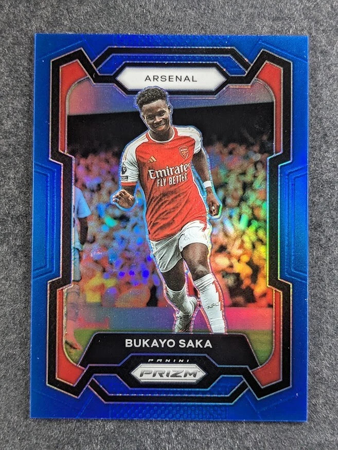 2023-24 Panini Prizm Premier League BUKAYO SAKA /299 Blue Prizm Arsenal #27