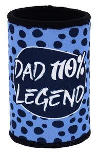 DAD 110% Beer DrinkingLegend Novelty Stubby Holder Can Cooler Fathers Day Xmas - Picture 1 of 1