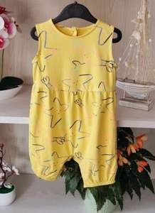 M&S Baby Mädchen Sommer Einteiller Overall Gr. 86 Strampler Spieler Jumpsuit - Bild 1 von 5