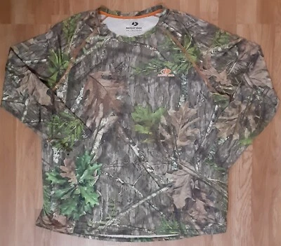 Mossy Oak T-shirt Camouflage Long Sleeve 2XL Outdoors Hunting - Image 1 of 4