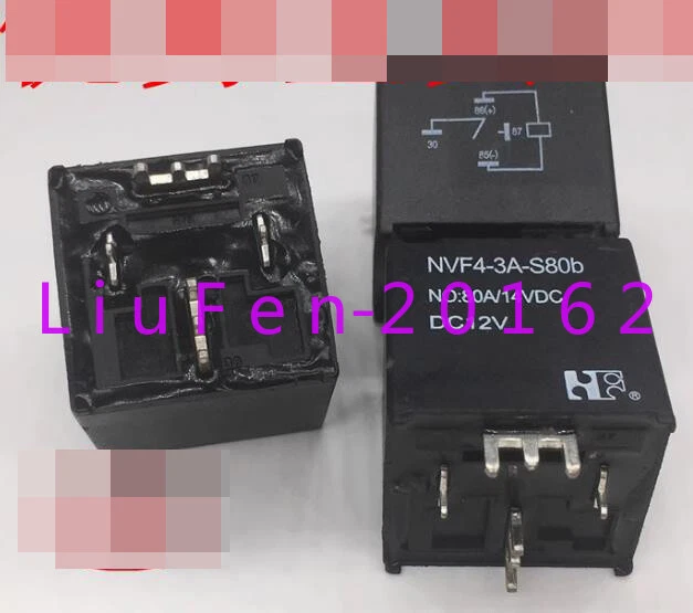 4pcs used NVF4-3A-S80b DC12V 4 pin relay - Image 1 of 1