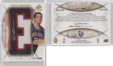 2008 SP Authentic City Name /5 Ryan Anderson (Letter E) RPA Rookie Patch Auto RC