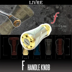 LIVRE f (forte) Titanium Handle Knob 1 piece SILVER / GOLD - Picture 1 of 1