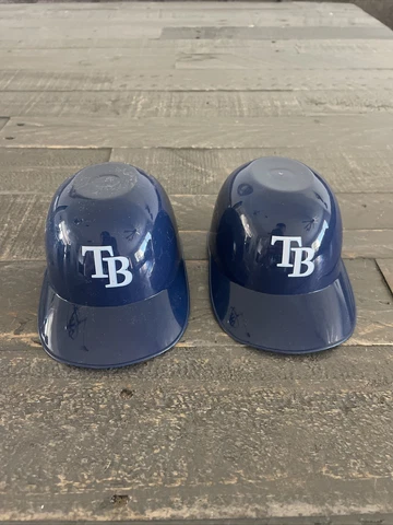 Tampa Bay Rays MLB 8oz Snack Size Ice Cream Mini Baseball Helmets Quantity 2 JH6 Cover