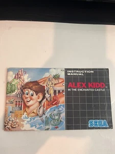 Sega Master System Alex Kidd In The Enchanted Castle Instruction Manual Only - Picture 1 of 2