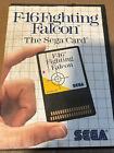 Sega - F16 Fighting Falcon - The Sega Card Game Booklet Original Case - 1986