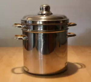 Spargeltopf Spaghettitopf von Schulte-Ufer SUS-INOX 18/10 Ø 20 cm 5 Liter ** RAR - Bild 1 von 9