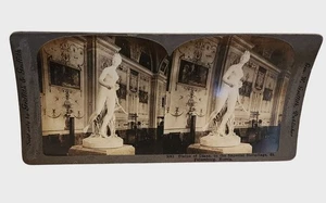 Antica Statua Stereoview Diana Nell'Eremo Imperiale San Pietroburgo Russia - Foto 1 di 3