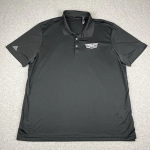 Adidas Cadillac Polo Shirt Mens 2XL Performance Stretch Embroidered Logo Black - Picture 1 of 10