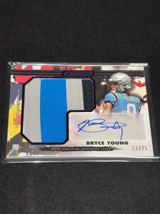 2024 Topps Composite Football Bryce Young RC Jumbo Patch Auto /75 3 Color Patch - Picture 1 of 4