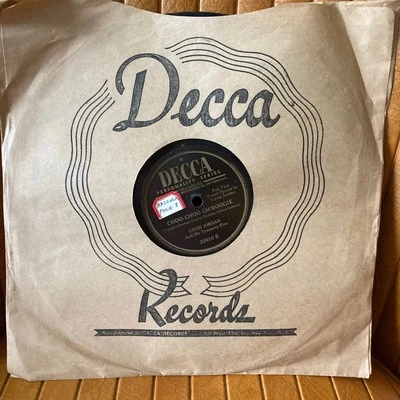 THAT CHICK'S TOO YOUNG CHOO CH'BOOGIE LOUIS JORDAN 78 RPM 10" RECORD DECCA 23610 - Image 1 of 4