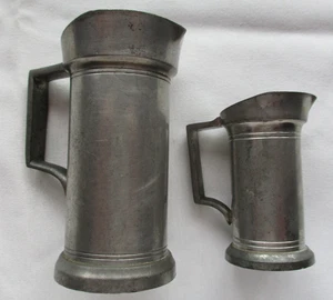 2 Pewter measures KMD Tiel Royal Holland tankards Vintage salesman sample - Picture 1 of 11