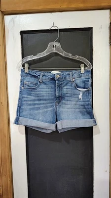 Juniors Re Generation blue denim jean shorts MEADOW size 11/30 - Image 1 of 4