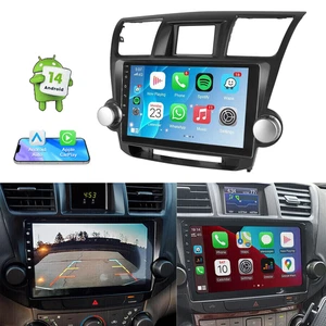 10" Android 14 Head Unit for Toyota Highlander 2008-2013 Car Radio Stereo GPS FM - Picture 1 of 16
