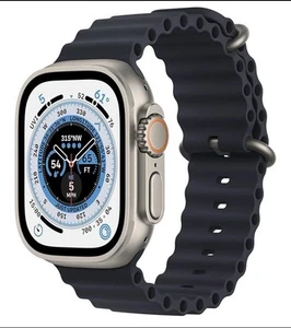 Apple Watch Ultra - Boîtier en titane 49 mm / Bracelet océan minuit - GPS et cellulaire - Photo 1 sur 2
