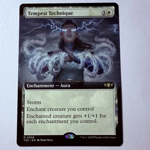 Magic The Gathering Mtg Tempest Technique Borderless Tarkir Dragonstorm Rare - Picture 1 of 1