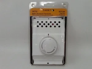Kit de termostato incorporado de un solo polo Cadet BTF1W para calentadores de zócalo - Imagen 1 de 7