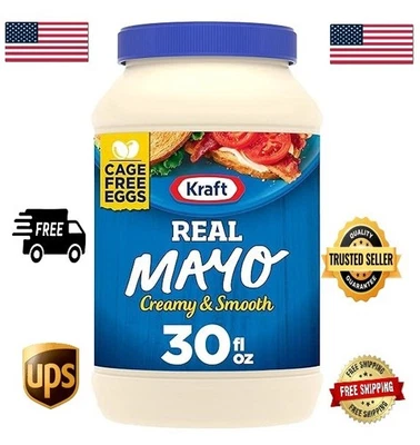Kraft Real Mayo Creamy & Smooth Mayonnaise 30 fl oz Jar - Image 1 of 4