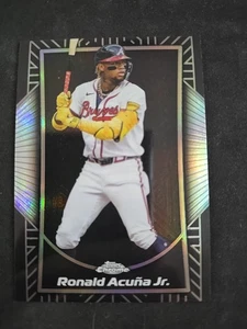 2025 Topps Chrome Shadow Etch #SE-3 Ronald Acuna Jr Braves SSP CASE HIT - Picture 1 of 2