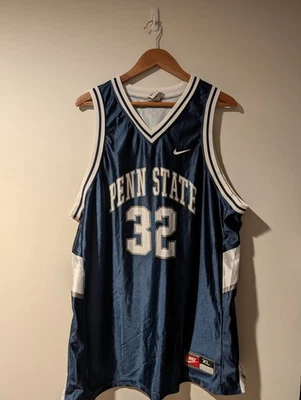 Vintage 90s Penn State Nike Basketball Blue X-Large Jersey - Image 1 of 4