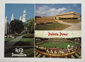 University of South Dakota USD Dakota Dome Vermillion Postcard Multiview - Picture 1 of 3