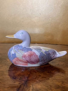 Gallo Design Floral Print Duck Ornament - Bild 1 von 3
