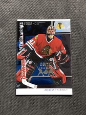 2002-03 ITG BETWEEN THE PIPES JOCELYN THIBAULT TORONTO FALL EXPO #ed 8/10