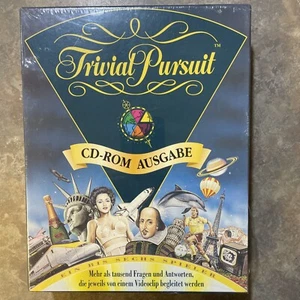 Hasbro Interactive TRIVIAL PURSUIT German Windows 95 Big Box CD PC Game SEALED - Picture 1 of 9