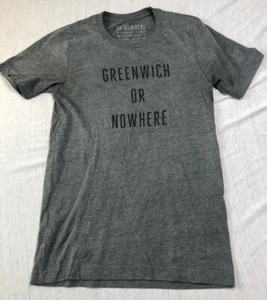 T-shirt Or Nowhere By Knowlita logo Greenwich o Nowhere grigio taglia XSmall - Foto 1 di 7